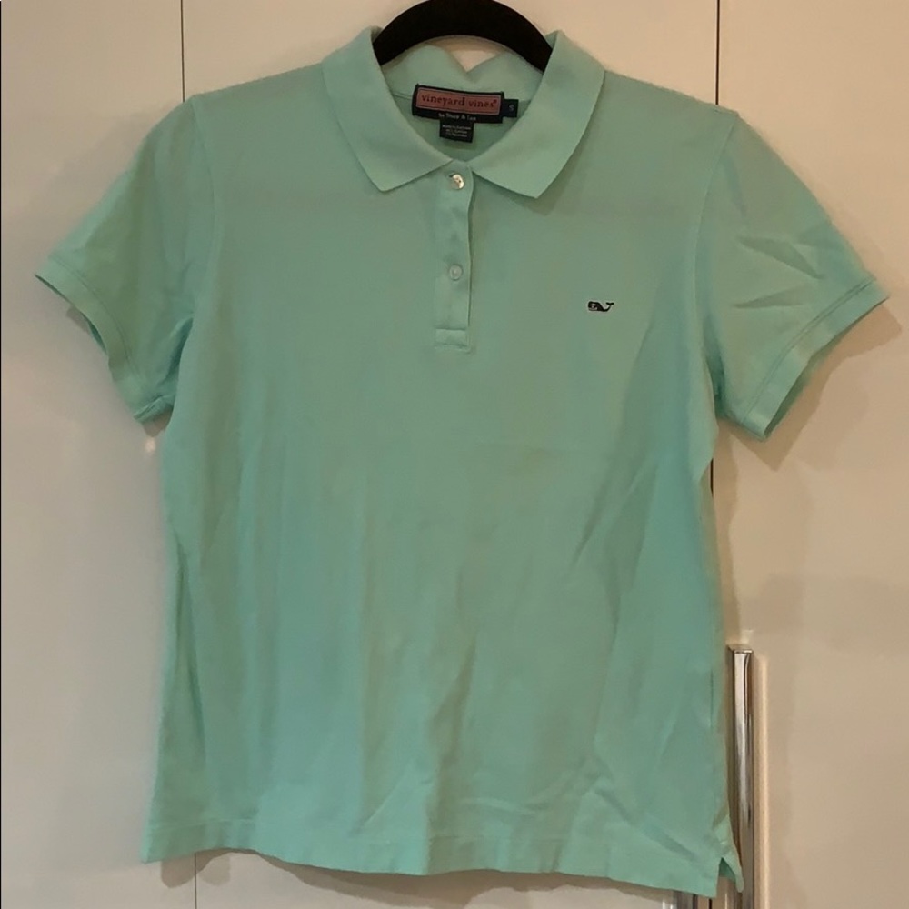 Mint green polo